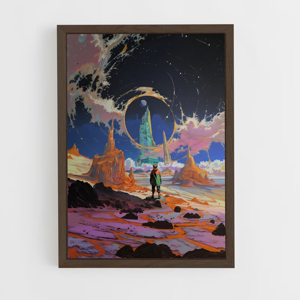 Poster Éclatant de Rêverie Cosmique – affiche Art spatial (vue 5)